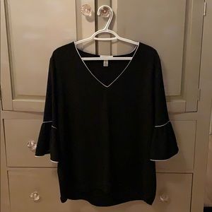 Calvin Klein bell sleeved polyester blouse